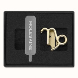 Przypinka MOLESKINE, koziorożec, złota