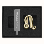 Przypinka MOLESKINE, lew, złota