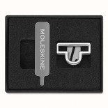 Przypinka MOLESKINE, waga, srebrna