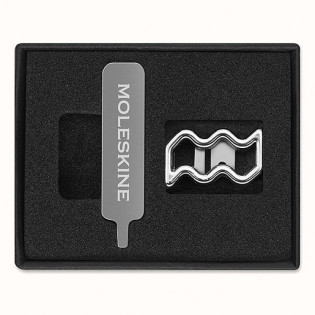 Przypinka MOLESKINE, wodnik, srebrna