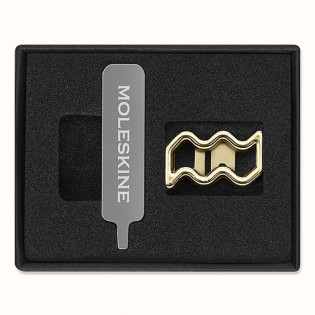 Przypinka MOLESKINE, wodnik, złota