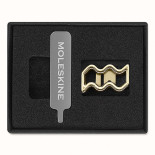 Przypinka MOLESKINE, wodnik, złota