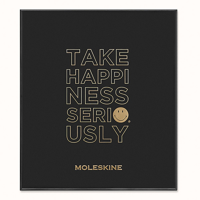 Zestaw MOLESKINE, notatnik + długopis + planner Positivity Smiley