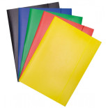 Teczka z gumką OFFICE PRODUCTS, karton, A4, 300gsm, 3-skrz., mix kolorów
