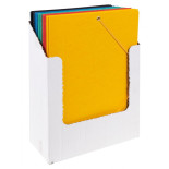 Teczka z gumką OFFICE PRODUCTS, preszpan, A4, 390gsm, 3-skrz., mix kolorów