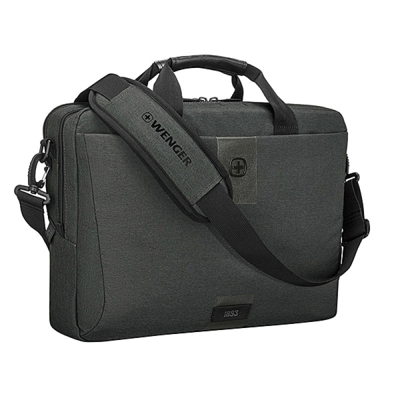Torba na laptopa WENGER MX ECO Brief, 16", szara