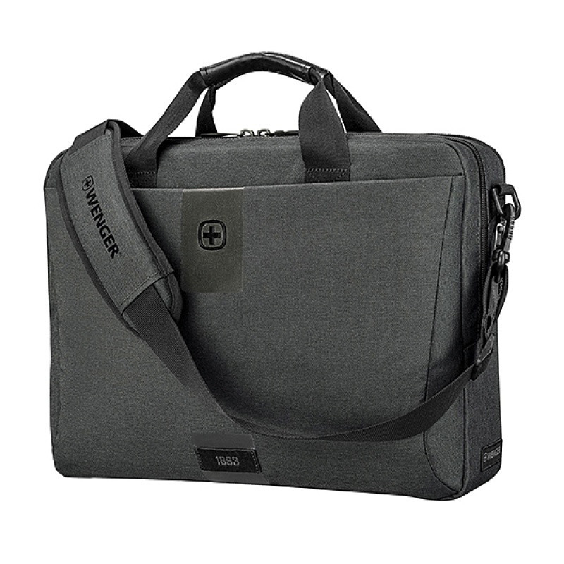 Torba na laptopa WENGER MX ECO Brief, 16", szara