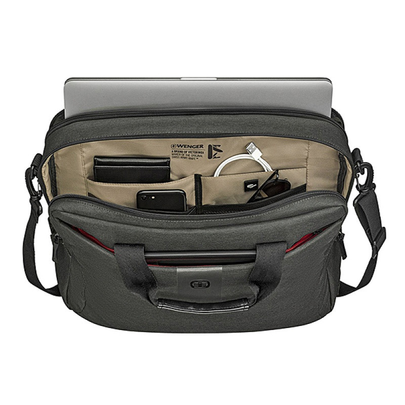 Torba na laptopa WENGER MX ECO Brief, 16", szara