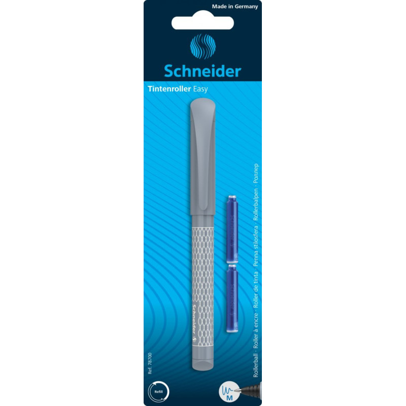 Pióro kulkowe SCHNEIDER Easy + 2 naboje, blister, mix kolorów