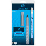 Pióro kulkowe SCHNEIDER Easy Set, wymazywacz, 6 nabojów, blister, mix kolorów