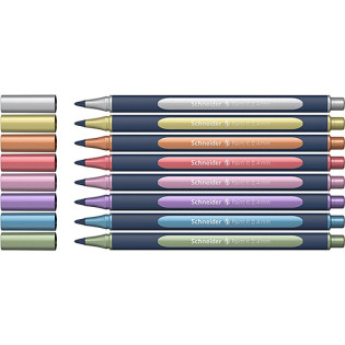 Pióro kulkowe SCHNEIDER PAINT-IT 050, metaliczne, 0,4 mm, 8 szt., mix kolorów