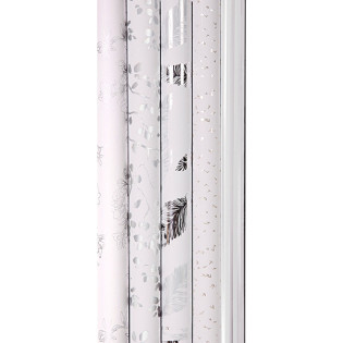 Papier prezentowy CLAIREFONTAINE, Premium Blanc, PP, 2x0,7m, 80g, mix wzorów, biały