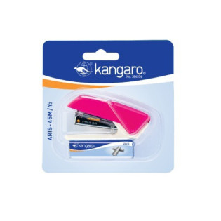 Zszywacz + zszywki 15 kart. KANGARO Aris-45m/y2, blister, mix