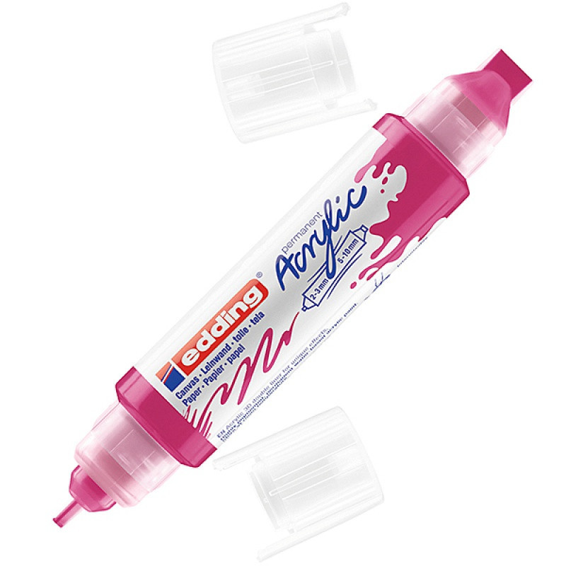 Marker akrylowy 3D e-5400 EDDING, podwójny, 2-3 mm, 5-10 mm, telemagenta