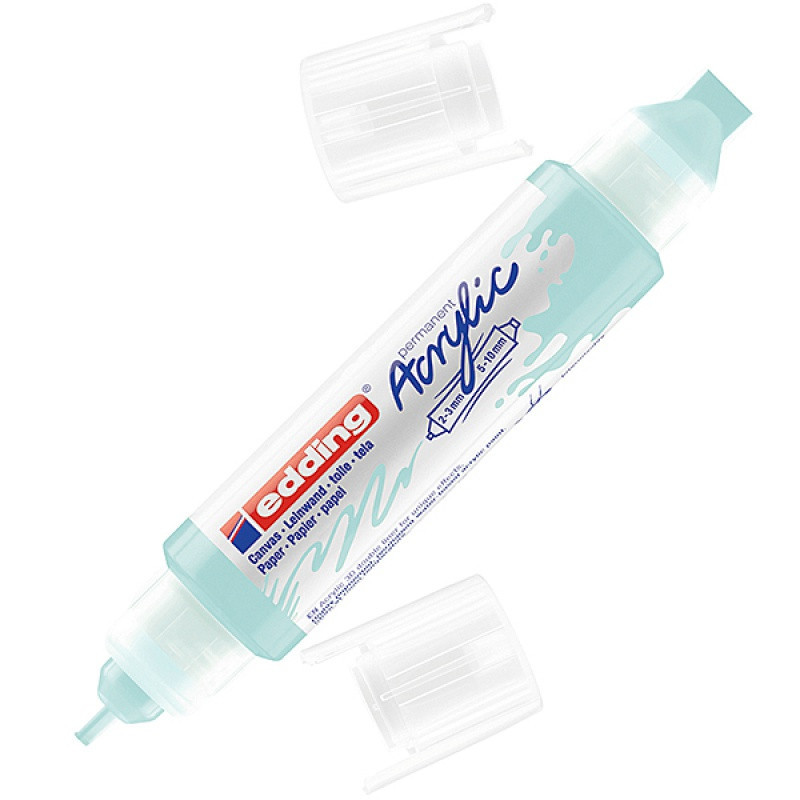 Marker akrylowy 3D e-5400 EDDING, podwójny, 2-3 mm, 5-10 mm, niebieski pastelowy