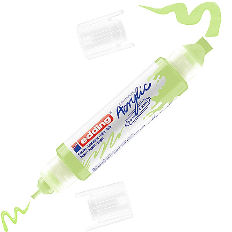 Marker akrylowy 3D e-5400 EDDING, podwójny, 2-3 mm, 5-10 mm, pastelowa zieleń