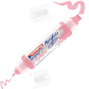 Marker akrylowy 3D e-5400 EDDING, podwójny, 2-3 mm, 5-10 mm, fiołkowy róż