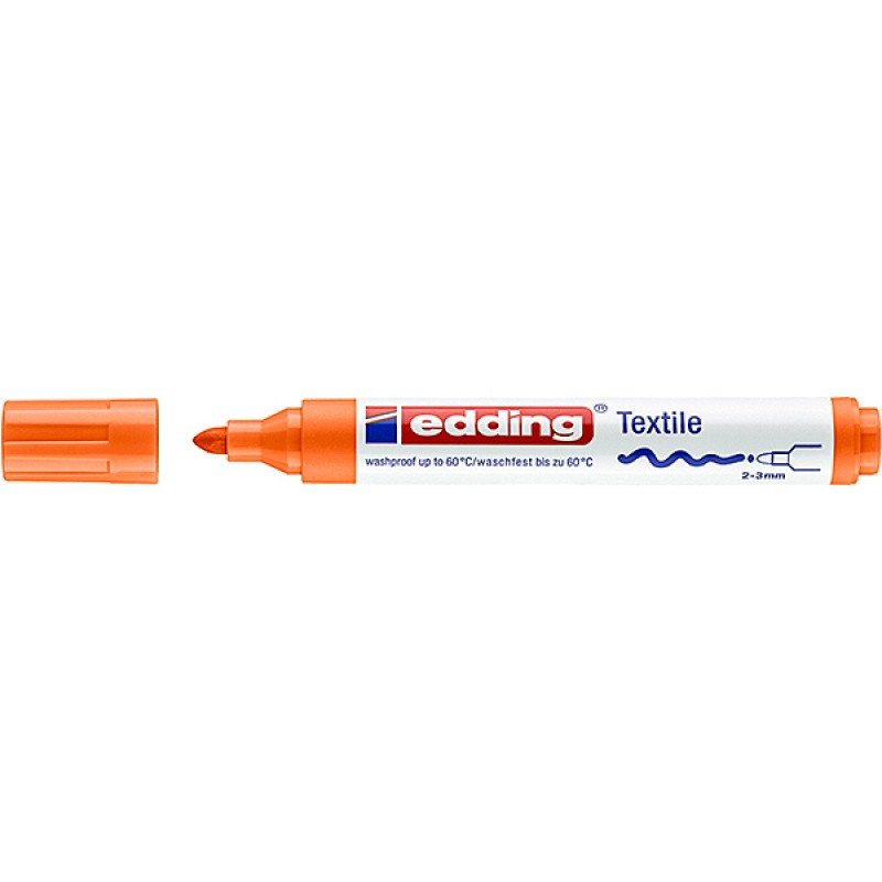Marker tekstylny e-4500 EDDING, 2-3 mm, pomarańczowy