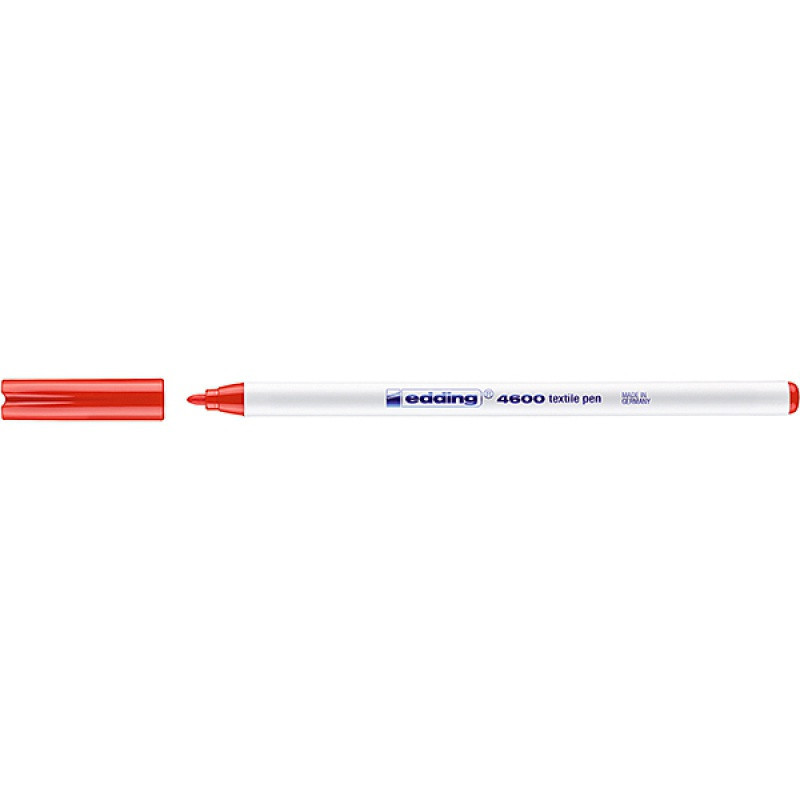 Pisak tekstylny e-4600 EDDING, 1 mm, czerwony