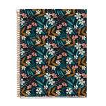 Kołozeszyt MIQUELRIUS NB-4, A4 120 kart., kratka, flowers wildflowers, mix kolorów