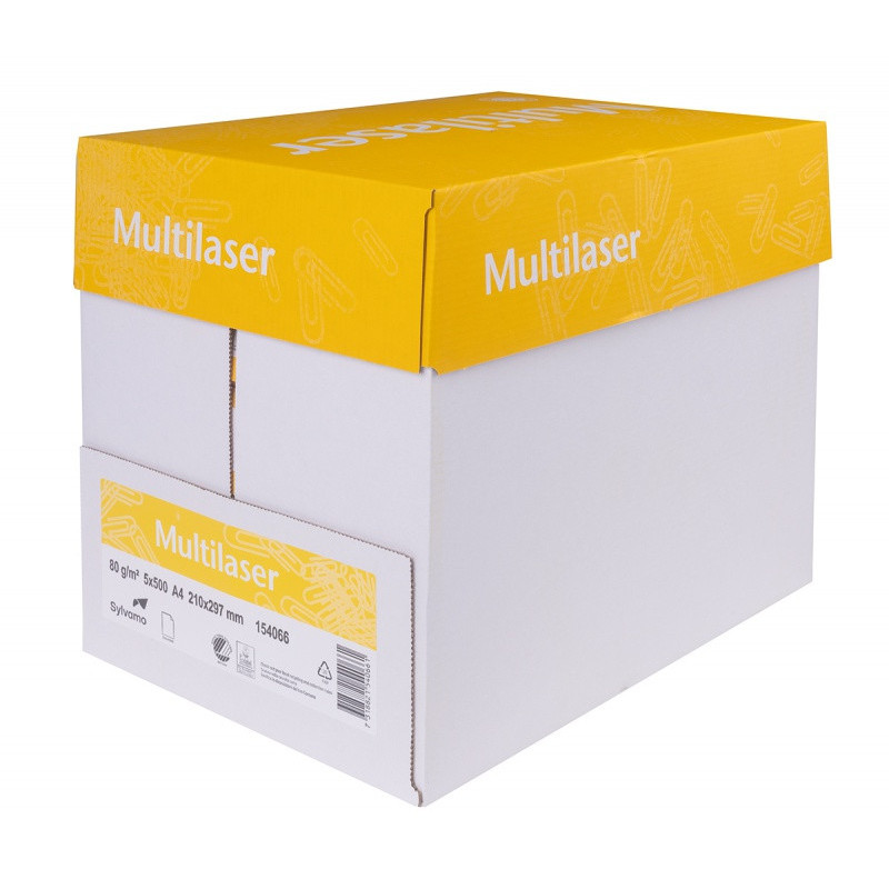 Papier ksero MULTILASER, A4, klasa C, 80gsm, 500ark.