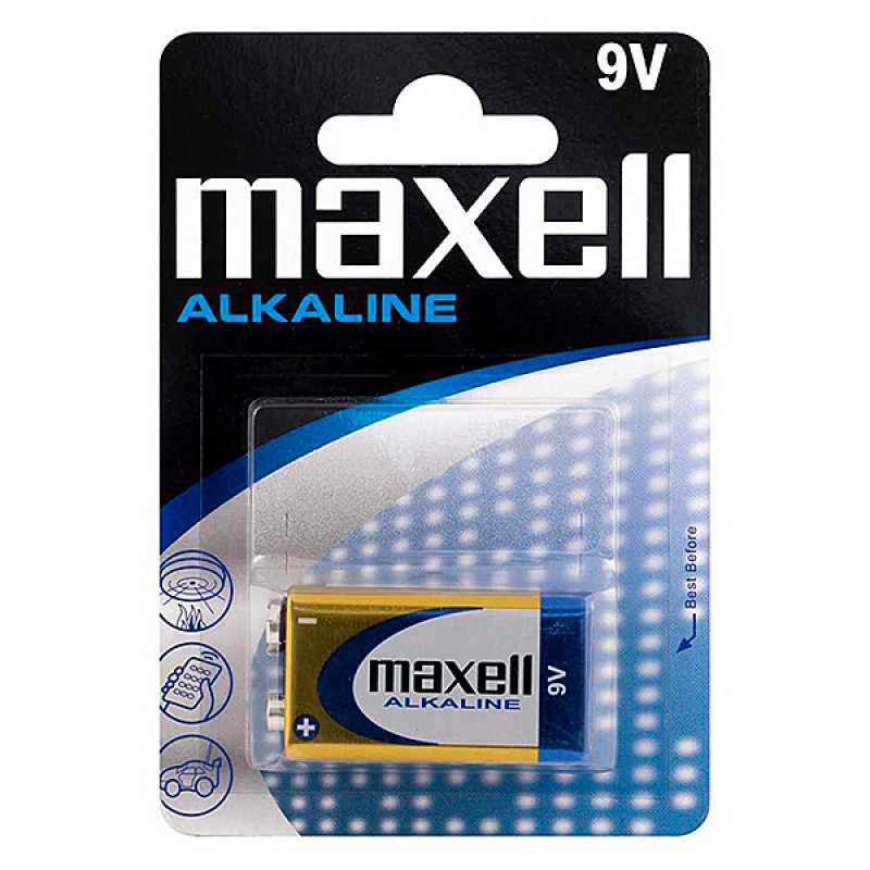 Bateria MAXELL alkaliczna, E, 9V, 6LR61, 1 szt.