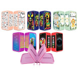 Piórnik szkolny GIMBOO, bez wyposażenia, 3 komory, mix kolorów