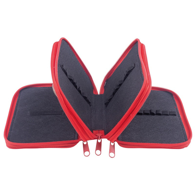 Piórnik szkolny GIMBOO, bez wyposażenia, 3 komory, mix kolorów