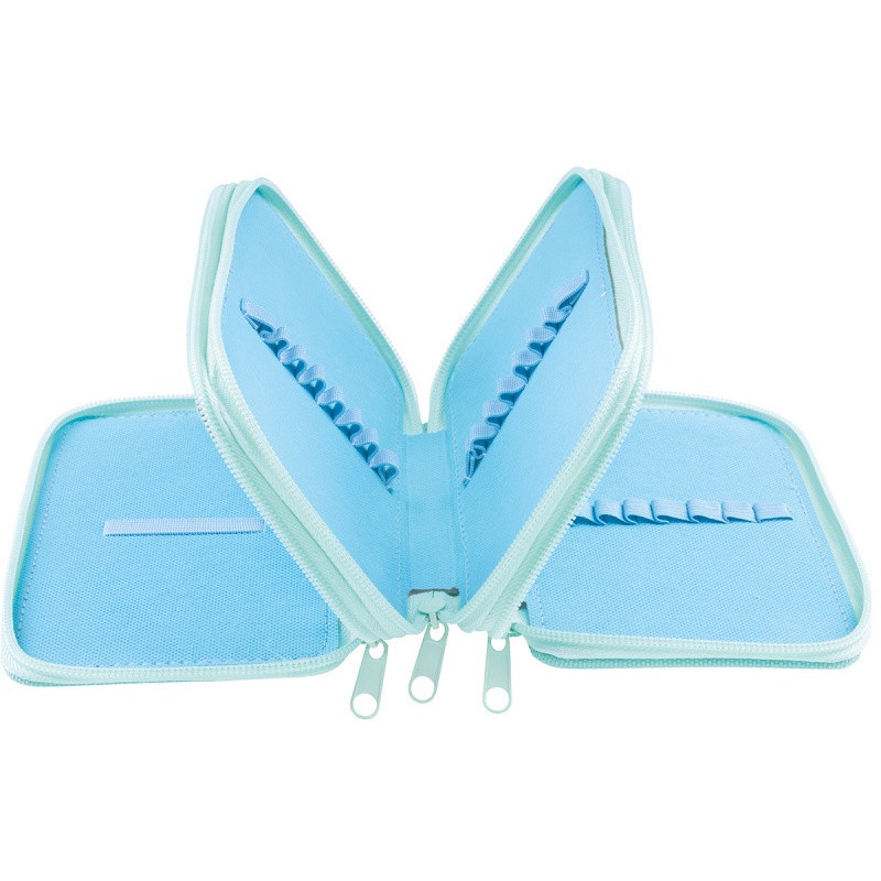 Piórnik szkolny GIMBOO, bez wyposażenia, 3 komory, mix kolorów