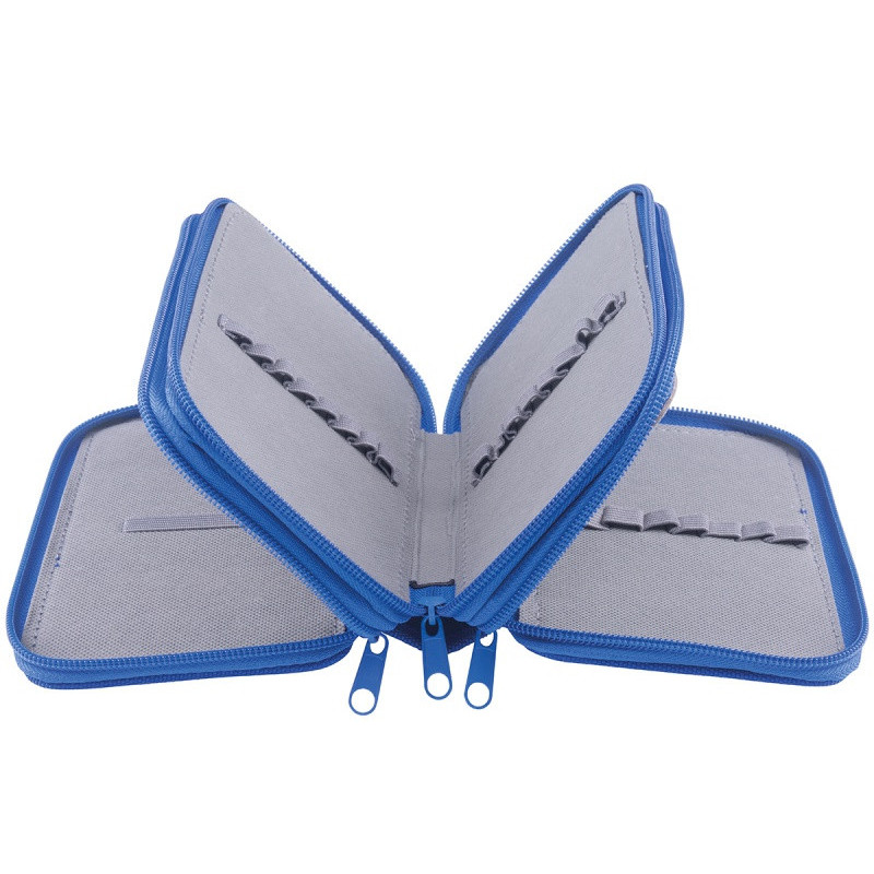 Piórnik szkolny GIMBOO, bez wyposażenia, 3 komory, mix kolorów