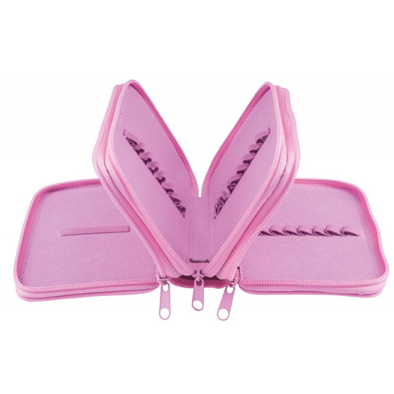 Piórnik szkolny GIMBOO, bez wyposażenia, 3 komory, mix kolorów