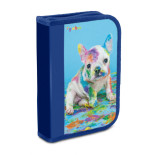 Piórnik szkolny GIMBOO, ekon. z wyposażeniem, 1 komora, 1 przekładka, mix kolorów