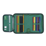 Piórnik szkolny GIMBOO, ekon. z wyposażeniem, 1 komora, 1 przekładka, mix kolorów