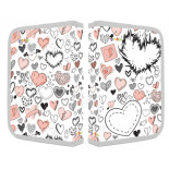 Piórnik szkolny GIMBOO, z wyposażeniem, 1 komora, 2 przekładki, mix kolorów