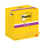 Karteczki samoprzylepne POST-IT® Super Sticky (655-12SSCY-EU), 127x76mm, 12x90 kart., żółte
