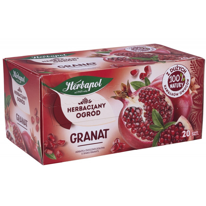 Herbata HERBAPOL Herbaciany Ogród, 20 torebek, granat