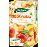 Herbata HERBAPOL ziołowo-owocowa, 20 torebek, brzoskwinia z kwiatem rumianku