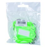 Zawieszki na klucze OFFICE PRODUCTS, 50x20mm, 10szt., zielone
