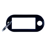 Zawieszki na klucze OFFICE PRODUCTS, 50x20mm, 10szt., czarne
