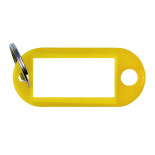 Zawieszki na klucze OFFICE PRODUCTS, 50x20mm, 10szt., żółte
