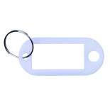 Zawieszki na klucze OFFICE PRODUCTS, 50x20mm, 10szt., białe