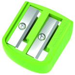 Temperówka plastikowa KEYROAD Easy-Sharp, podwójna, 72 szt., w tubie, mix kolorów