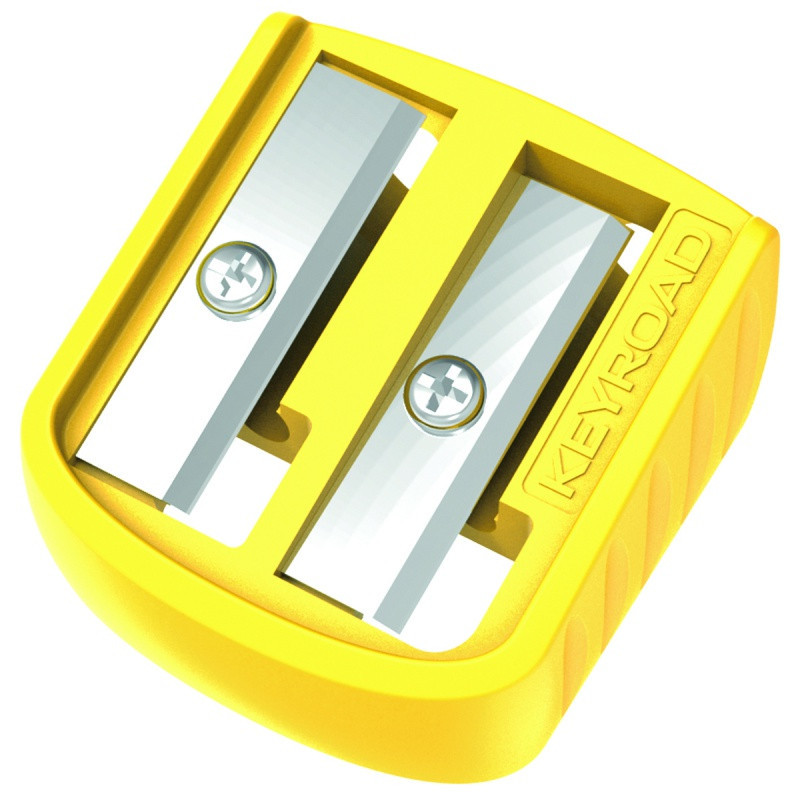 Temperówka plastikowa KEYROAD Easy-Sharp, podwójna, 72 szt., w tubie, mix kolorów