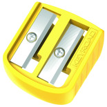 Temperówka plastikowa KEYROAD Easy-Sharp, podwójna, 72 szt., w tubie, mix kolorów