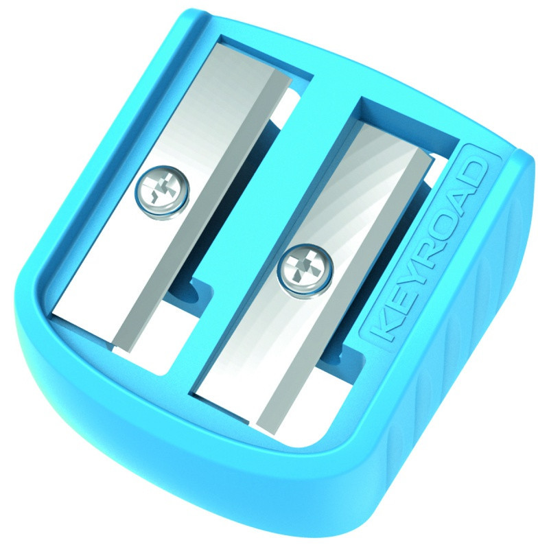 Temperówka plastikowa KEYROAD Easy-Sharp, podwójna, 72 szt., w tubie, mix kolorów