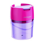 Temperówka metalowa KEYROAD Robby, podwójna, z pojemnikiem, blister, mix kolorów