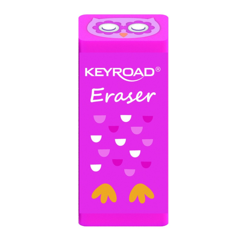 Gumka do ścierania KEYROAD, zwierzęta, display, mix kolorów