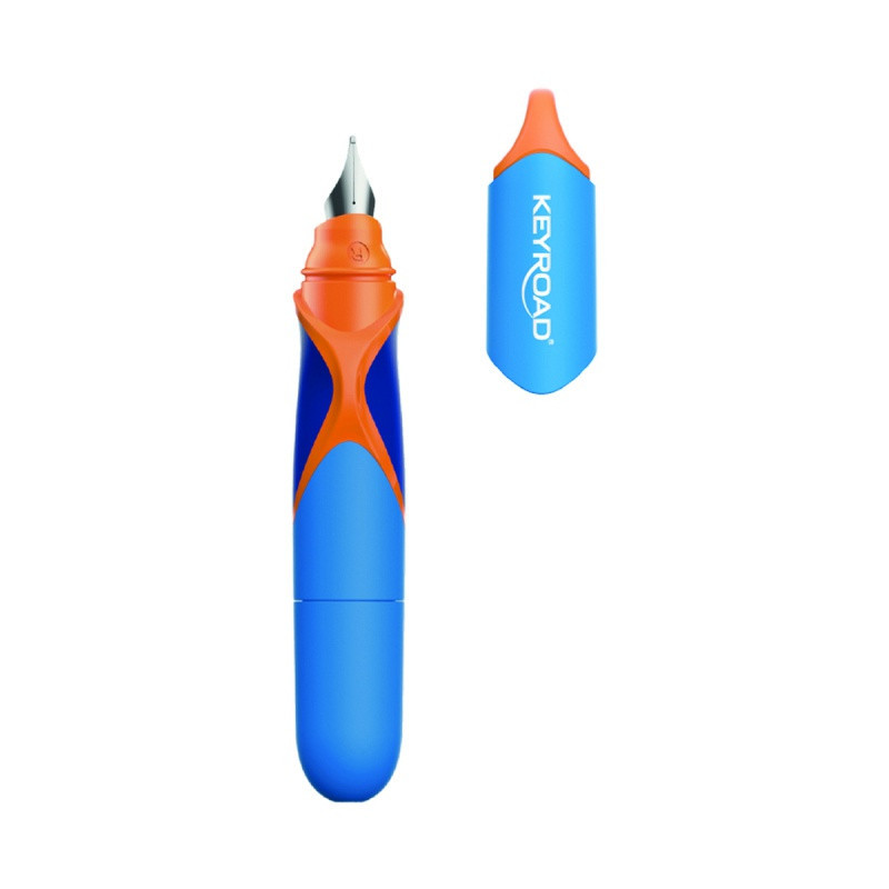 Pióro wieczne KEYROAD exact, mini, 2 niebieskie naboje gratis, blister, mix kolorów