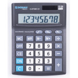 Kalkulator biurowy DONAU TECH OFFICE, CI-CMB801BK, 8-cyfr. wyświetlacz, wym. 137x101x30mm, czarny