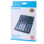 Kalkulator biurowy DONAU TECH OFFICE, CI-CDB1401BK, 14-cyfr. wyświetlacz, wym. 201x155x35mm, czarny